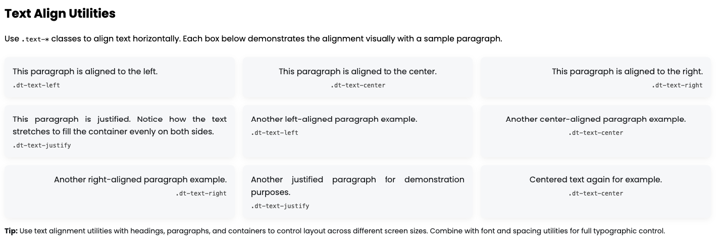 Text Align