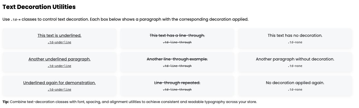 Text Decoration