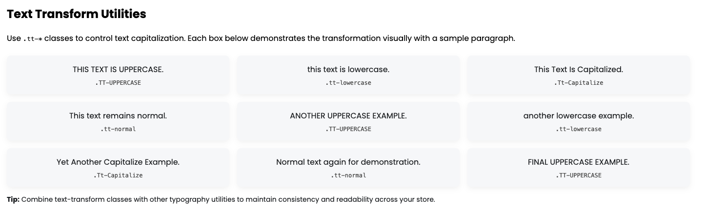 Text Transform